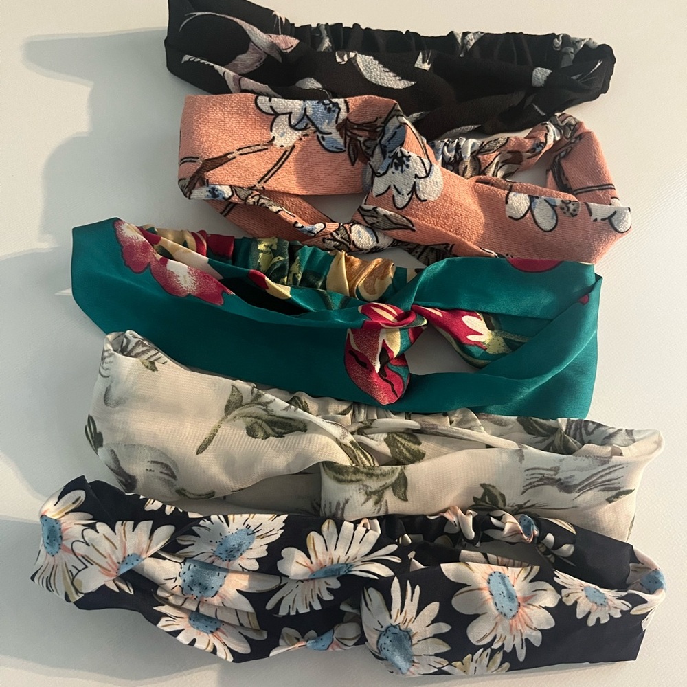 Twist knot headbands- set of 5!